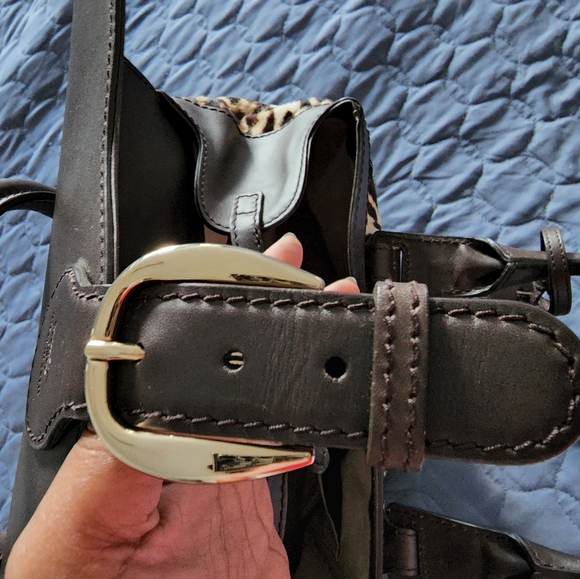 Gucci Boston heritage medium bag,Pony hair ,Leopard print leather condition 8/10 - Picture 7 of 14